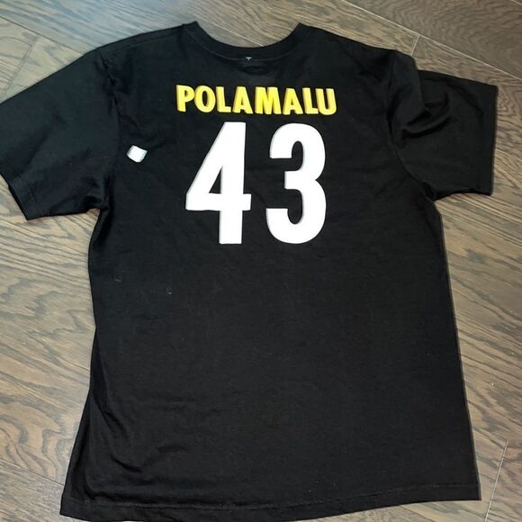 Reebok Other - Black New DeadstockTroy Polamalu Pittsburgh Steelers #43 Jersey T Shirt 2XL/XXL